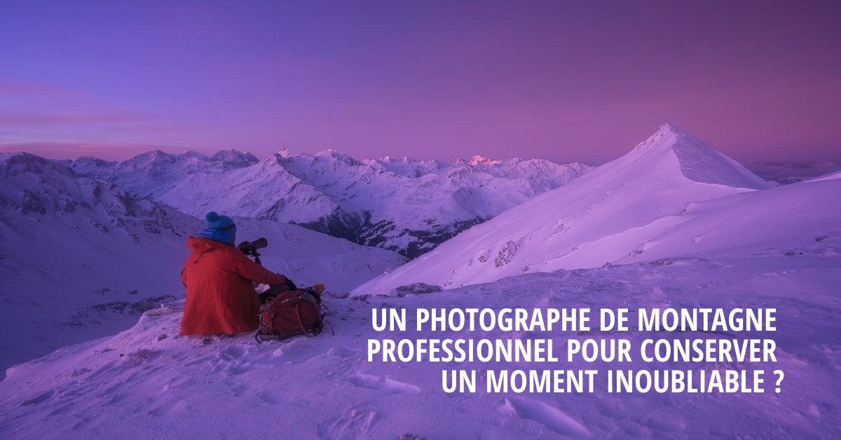 Professioneller Bergfotograf