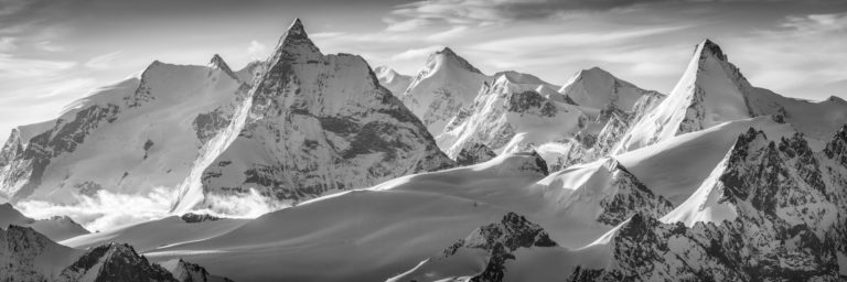 Mountain landscape Panoramic photo prints - Swiss alps panorama -