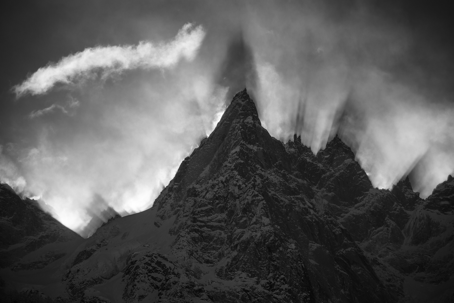Aiguille du midi pictures - Aiguilles de Chamonix images - Mountain images - Aiguille de Blaitière - Aiguille des Ciseaux - Aiguille du Fou