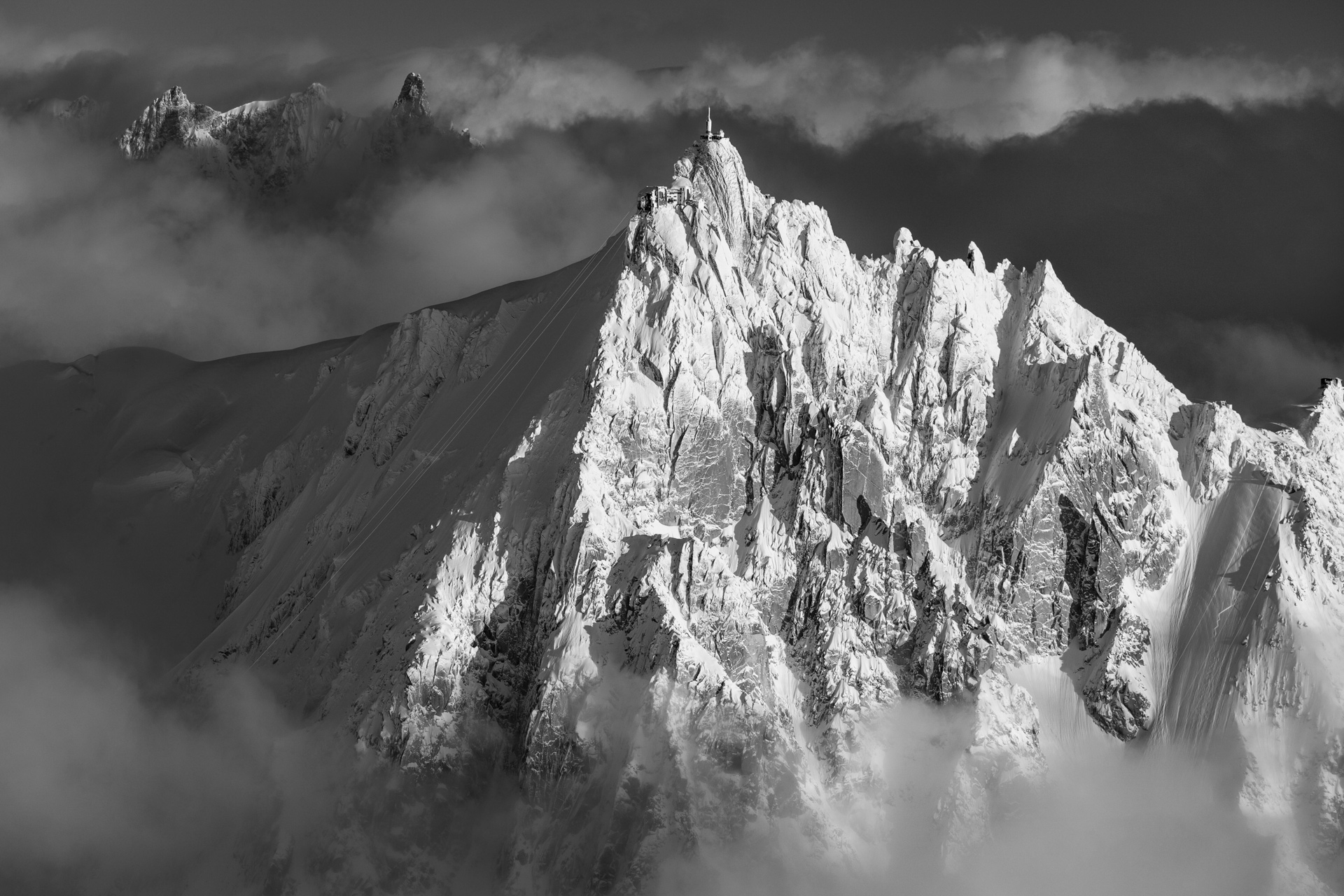 image aiguille du midi artistique montagne photo