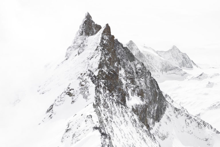 Bergpanorama - Arolla rote Nadeln Mont Blanc de Cheillon und la Ruinette