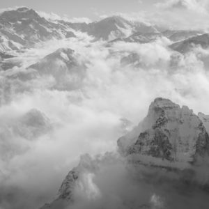Dents du midi suisse - blanc verbier - Helikopterflug über die Alpen
