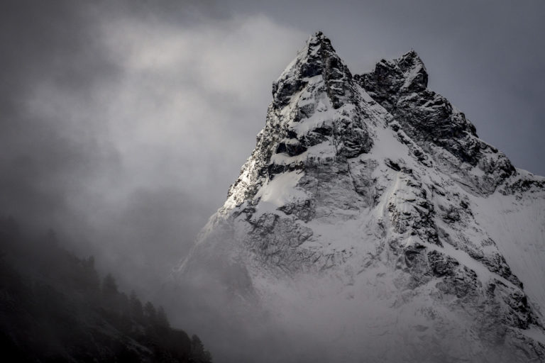 Val d&#039;Anniviers - mountain photo print - Besso Seen from Zinal