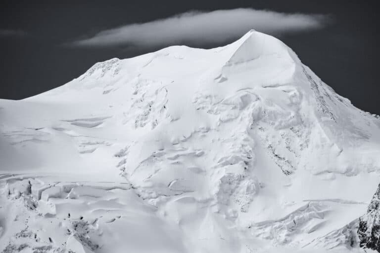 mountain photos Zermatt  Valley - Castor covered in immaculate snow after a storm in the Valais Alps