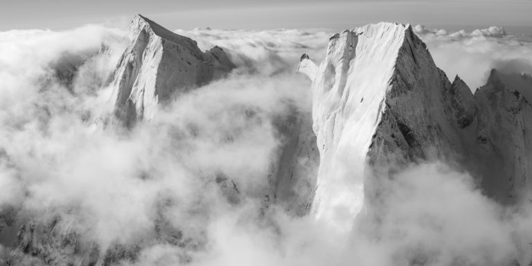Badile summits Panoramic photo prints - Cengalo