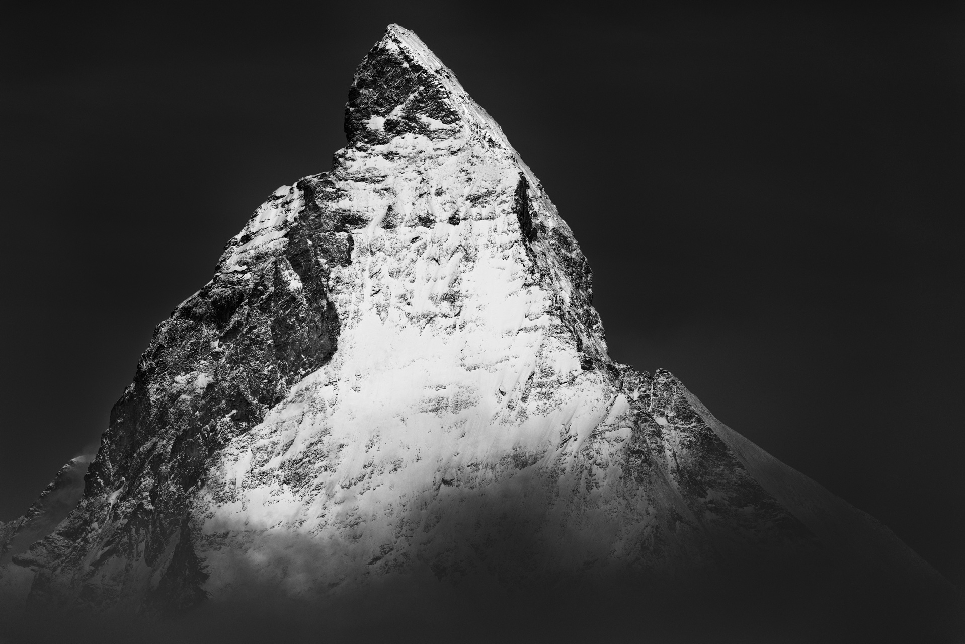 Mont Cervin - Photo Matterhorn - Photo Cervin noir et blanc