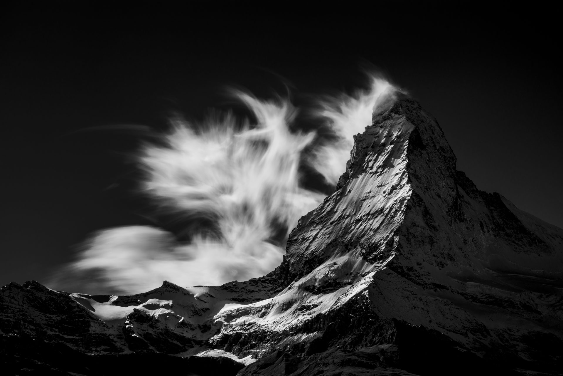 Mont Cervin depuis Findelalp - photos des montagnes alpines