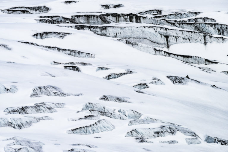 Foto von Gletscherspalten in den Alpen - Glacier de Zinal