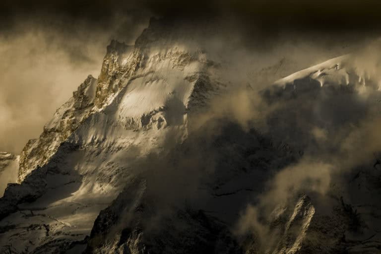 Foto Val d&#039;Anniviers Berglandschaft - Dent Blanche - Grand Cornier