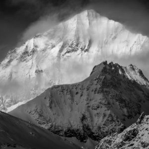 Dent Blanche Mountain image seen from Zermatt- Alpine Mountain Photos
