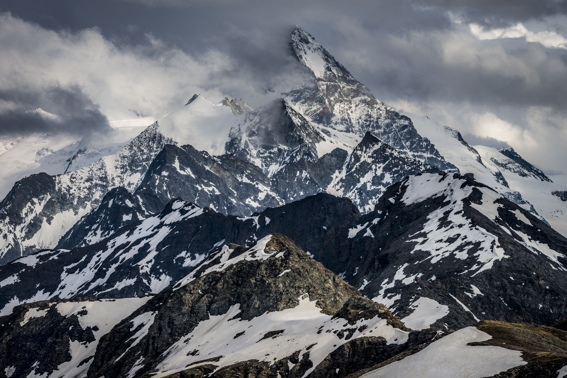 Val d'Anniviers - photos des montagnes Dent Blanche