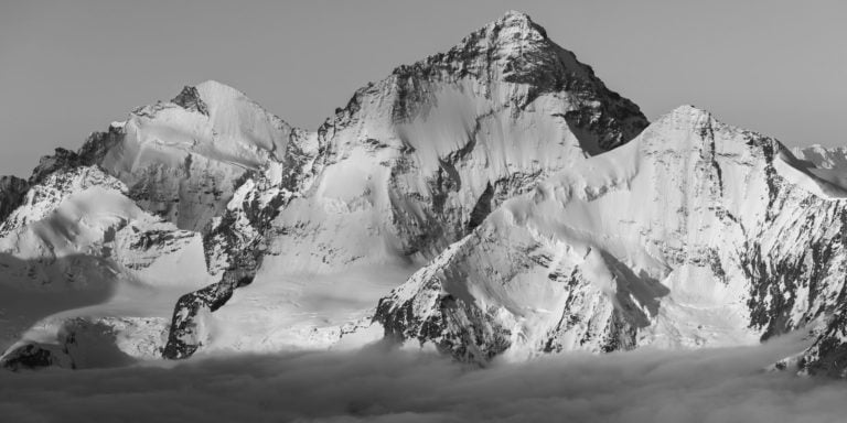 Foto Berglandschaft Val d&#039;Anniviers - Dent d&#039;Hérens - Dent Blanche - Grand Cornier