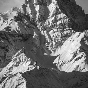 mountain photo - large format mountain photo - frame black and white mountain photo - alps mountain photo