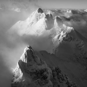 photo de montagne - les dents du midi - enneigée