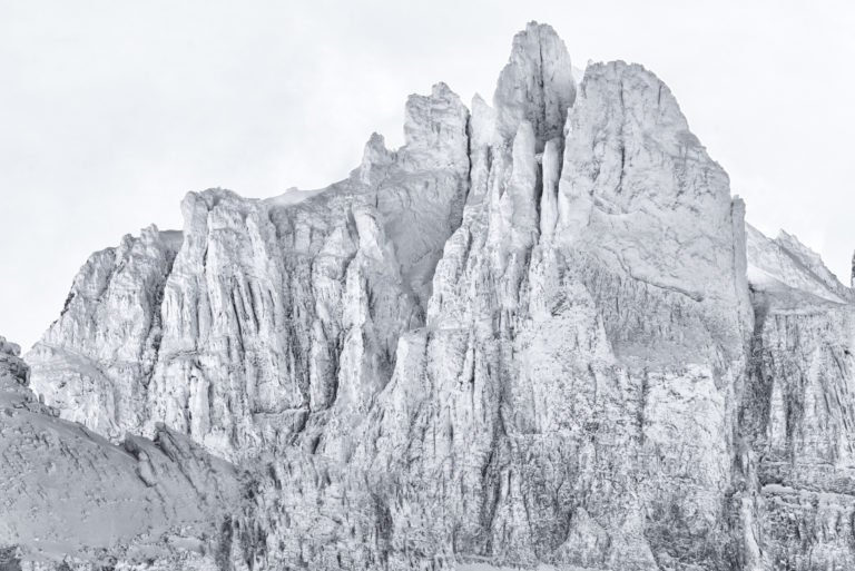 Dents du midi - Foto verschneite Alpen - Die Finger von salanfe