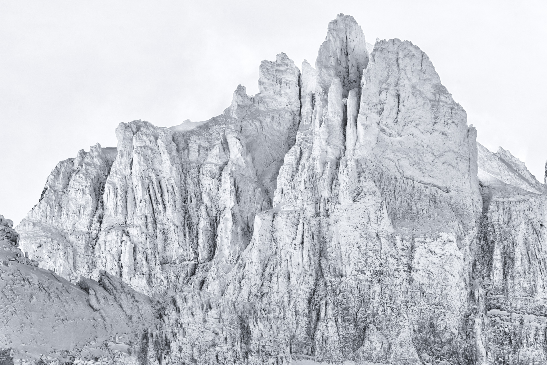 Dents du midi - Photo Alpes enneigées - Les doigts de salanfe