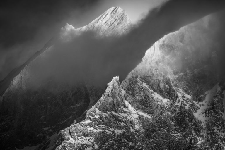 Bild Landschaft Berge Schnee Tal Zermatt - Dom