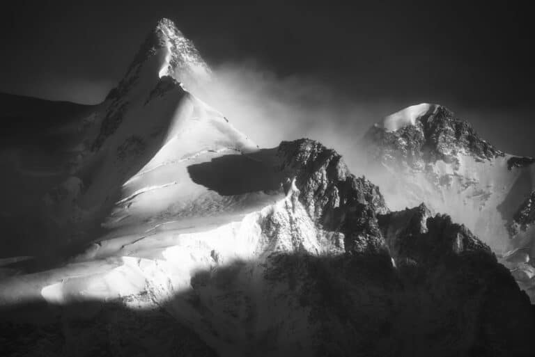 Zermatt - smoky mountain photos - Dufourspitze - Zumsteinspitze