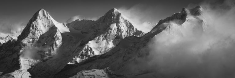 alpine panorama - swiss summits jungfrau monch eiger