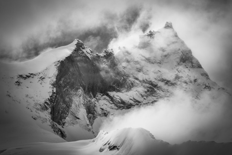 Mountain photo of the Weisshorn - Grand gendarme - val d&#039;Anniviers