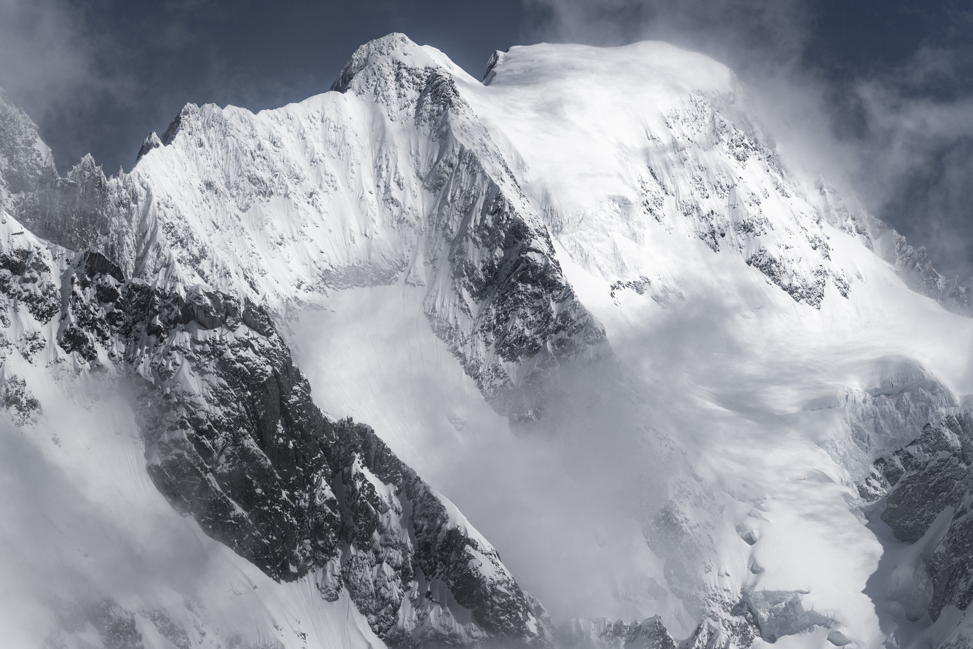 Photo massif mont blanc - Grandes Jorasses