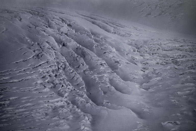 Foto Alpengletscher - Gletscherspalten am Grenzgletscher unter dem Lyskamm