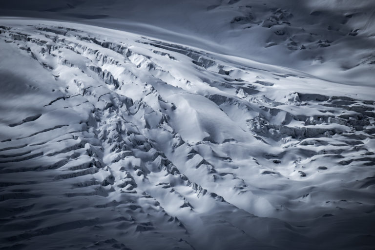 Crevasse de montagne - Grenzgletscher sous le Lyskamm -   photos montagne hautes alpes