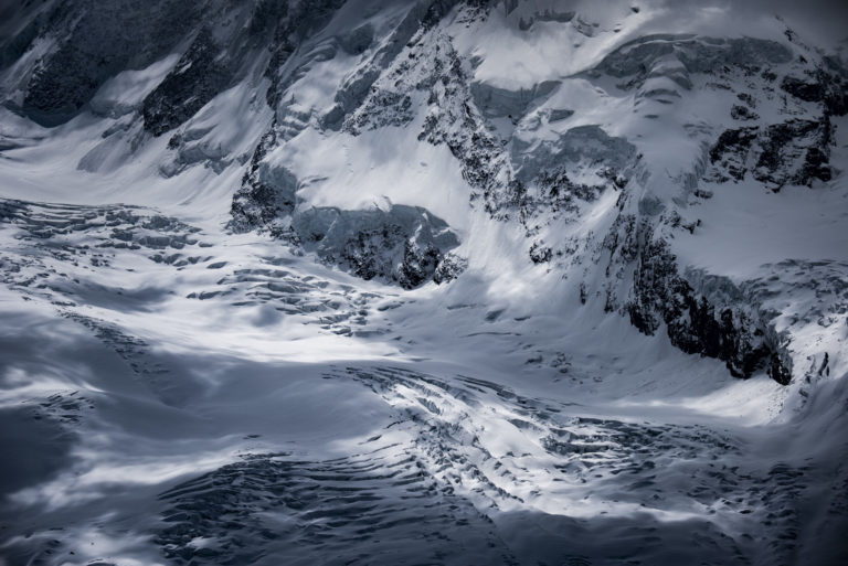 Gletscher in den Alpen - Berg-Foto - Hohlichtglestscher