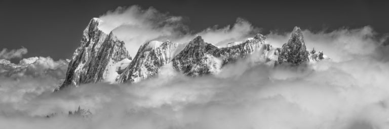 Photos massifs du Mont Blanc dans les Alpes - Jorasses Group