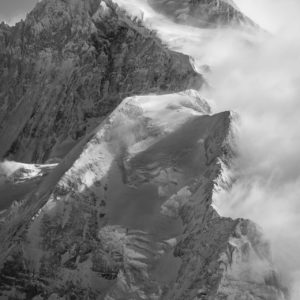 picture jungfrau - swiss mountain photo black and white
