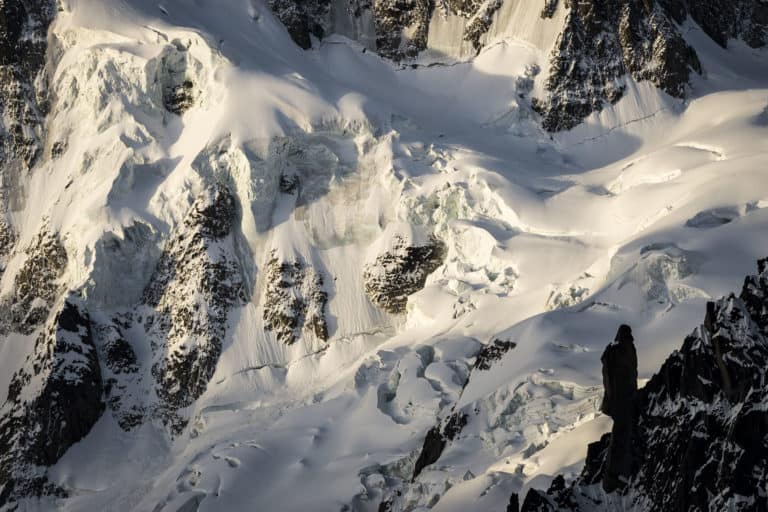 Alps glaciers - mountain with snow picture - Alpine glaciers - Mont Mallet in Chamonix