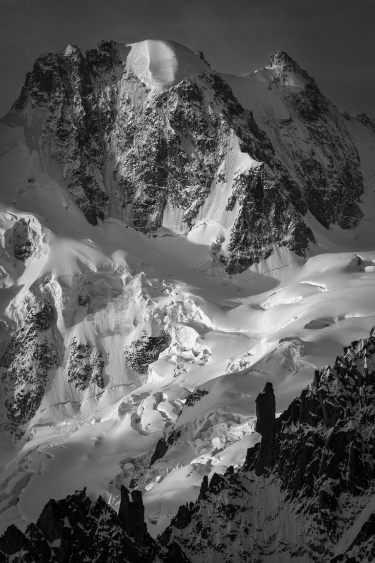 Mont Blanc mountain photo - Le Guardien - Calotte Rochefort