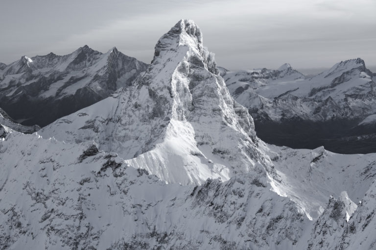 mattehorn photo mountain landscape black and white