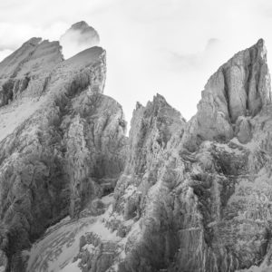 Mountain landscape pictures in winter - The Spur, The Cathedral, The Fortress, Cîme de l&#039;Est