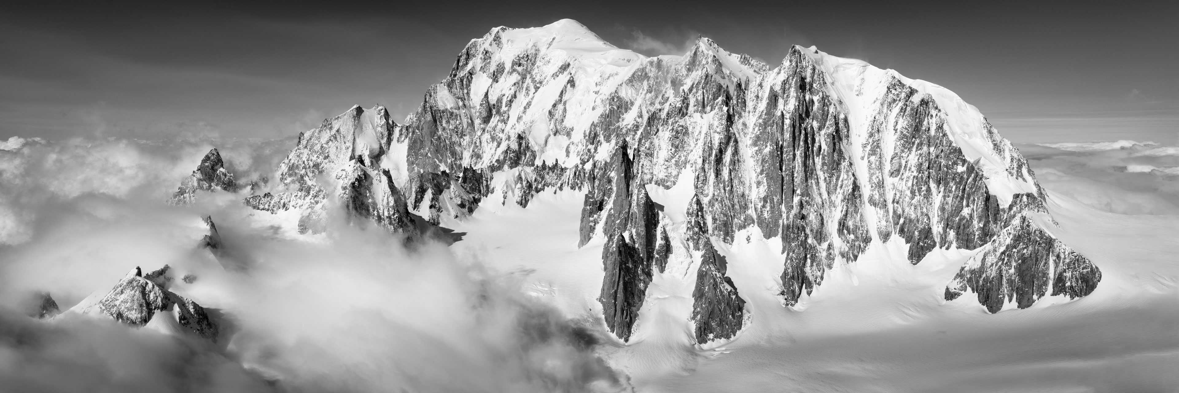 panorama sommet mont blanc photo paysage montagne