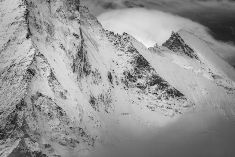 Dent d&#039;hérens image seen from Zermatt - Landscape mountain pictures