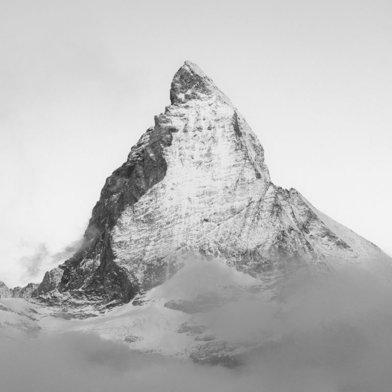 Matterhorrn - Autumn mountain landscape in the Gornergratt region in the Valais Alps of Zermatt