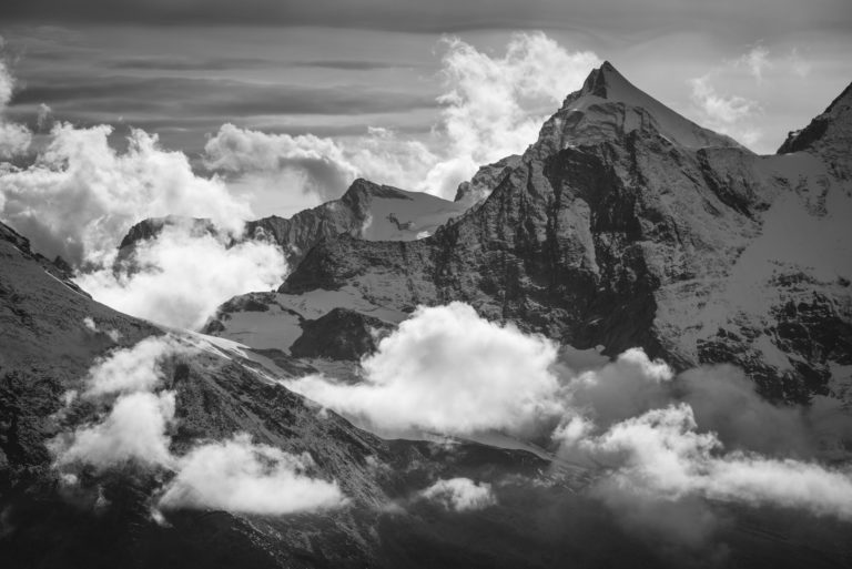 black and white mountain pictures of Zermatt - Zermatt Valley - Mattertal