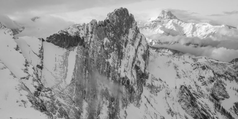 Miroir d&#039;Argentine - Dents du Midi - Schweizer Bergpanorama in einem Meer von Wolken