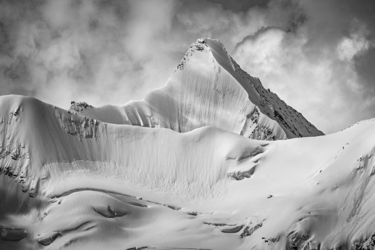 Val d&#039;Anniviers - Schneefoto in den Bergen Obergabelhorn