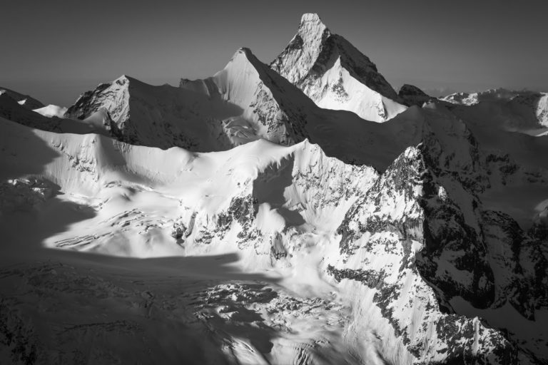 photo mountains val d&#039;anniviers in winter - print of mountain big size