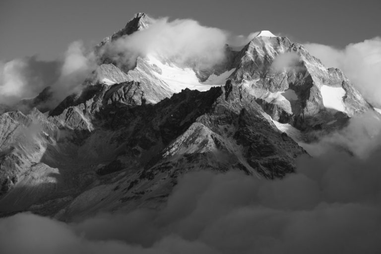 Foto schneebedeckter Berg Zermatt Tal - Obergabelhorn - Wellenkupe