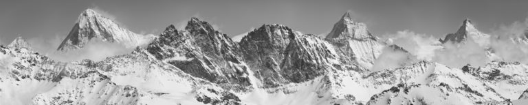 Panorama de haute montagne du Mont Fort -  Photo à encadrer d'un tableau photo de montagne