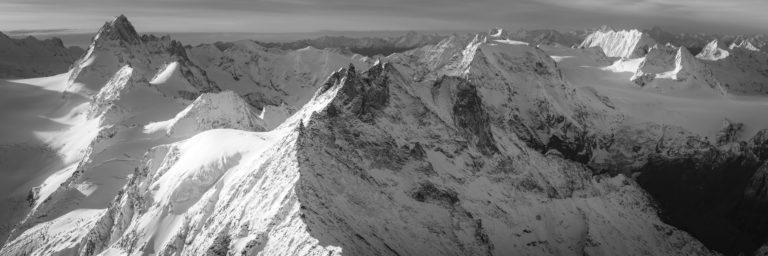 Panoramafoto Schweizer Berge - Foto Berge Val d&#039;Hérens - Foto Wallis