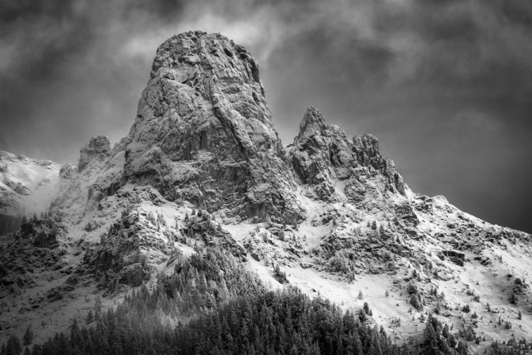 Val de Bagnes - black and white mountain pictures - beautiful mountains - Verbier- Pierre Avoi