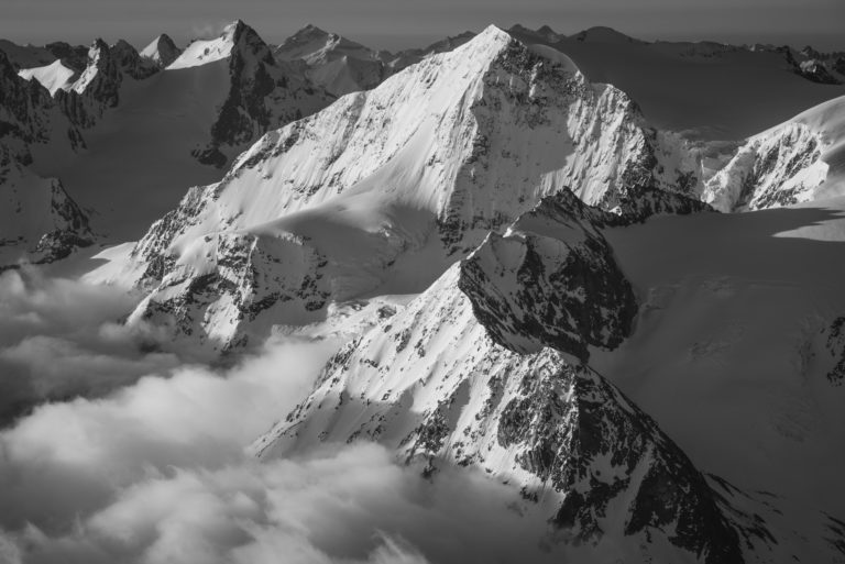 Val d&#039;hérens - Bergbild Alpen Pigne d&#039;Arolla, Bischof