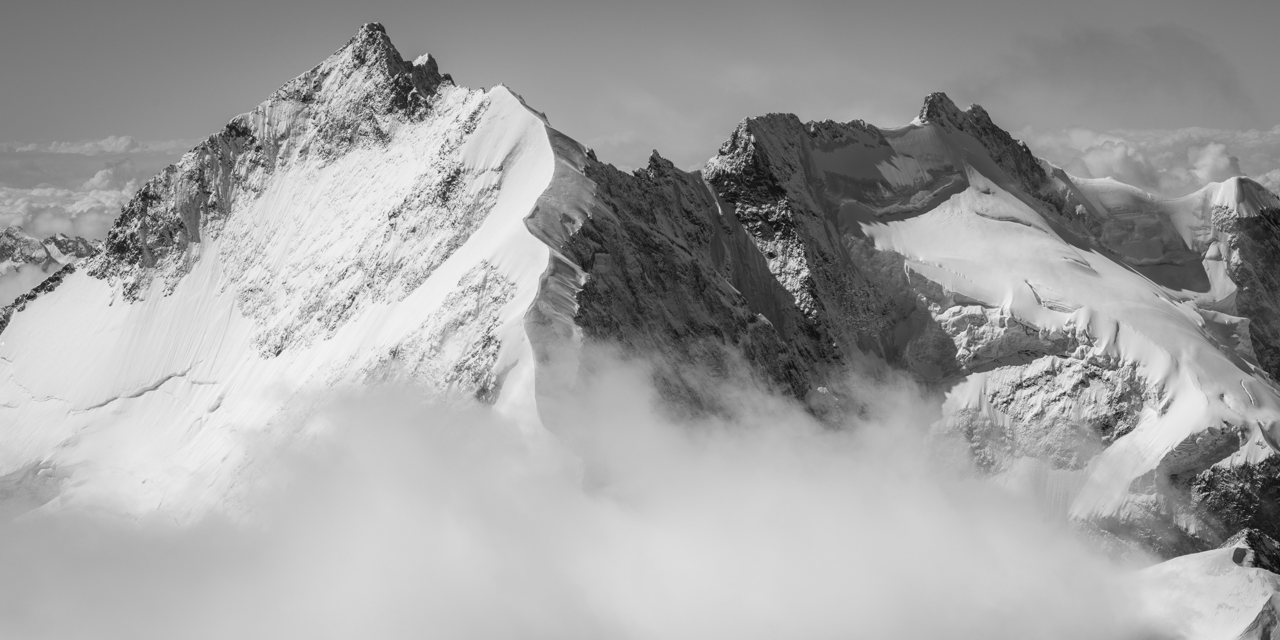 Engadine grisons - Panorama photo Montagne de Piz Bernina - Alpes