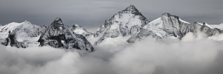 panorama kaiserkrone - berge des val d&#039;anniviers zinal grimentz