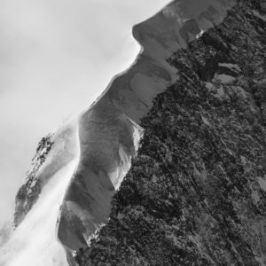 Foto Engadin St Moritz - Schwarz-Weiß-Bild Schweizer Alpen