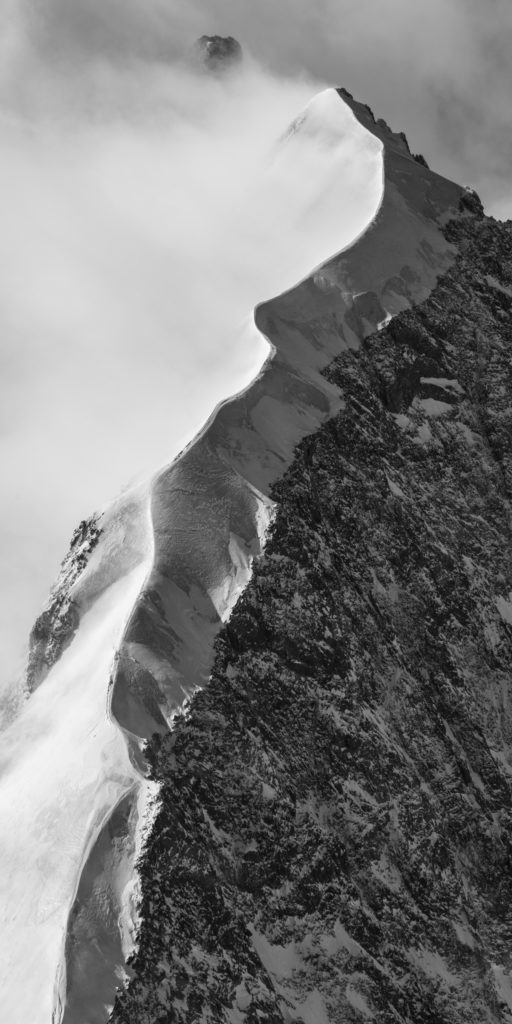 Photo Engadine St Moritz - image noir et blanc Alpes Suisses